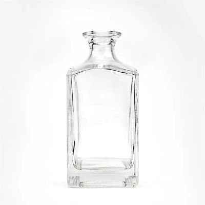 375ml 500ml 750ml 1000ml clear empty flint glass liquor wine Whisky Vodka tequila square spirit bottle