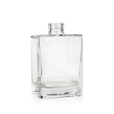500ml Transparent clear glass Flat Shoulder Square Travel Perfume Skin Care Cosmetic Spray Bottle for alcohol and perfume