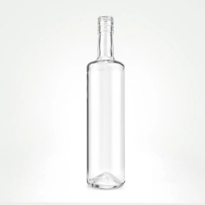 Unique 700ml 750ml 500ml Shaped Glass Bottle Glass Beverage Bottle Rum Bottle with Screw Cap