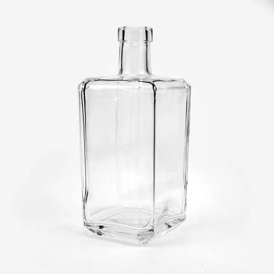 Custom Logo Hot Sale Customizable Flint Empty Heavy Glass Vodka Bottles for Liquor Wholesale