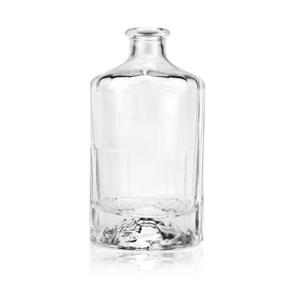 Manufacturer Custom Round 500ml Glass Whisky Gin Vodka Liquor Bottle OEM ODM 70cl 75cl Cylinder Tequila Rum Bottle