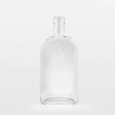Fancy Design Premium 500ml 750ml Vodka Whiskey Gin Rum Brandy Glass Bottle Manufacturer