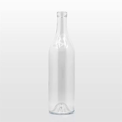 Glass Bottle 700ml 750ml whiskey bottle gin custom made glass liquor bottle with top cap
