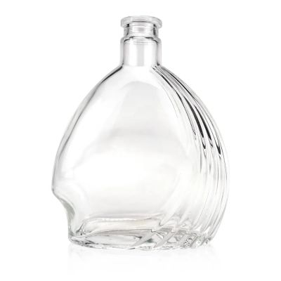 500ml Glass bottle factory price logo customize top grade brandy xo glass spirits bottle