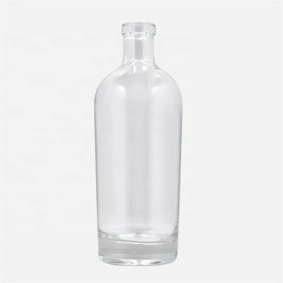 Empty Cork Sealed 700ml 750ml Vodka Glass Bottle Brand your own logo customized service Bottle