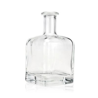 square shape 30ml 500ml 750ml 1000ml Juice Gin Rum Vodka Whisky Glass Bottle