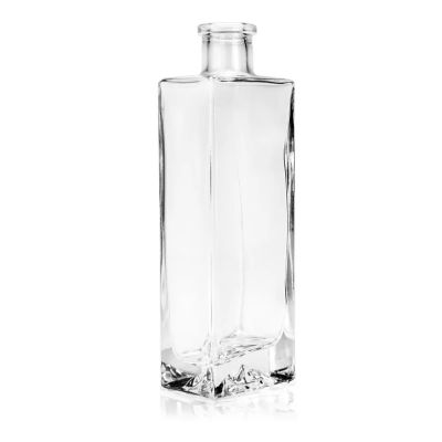 good quality square liquor bottle 500ml gin whisky spirit vodka brandy bottle packing whiskey bottle glass 750ml