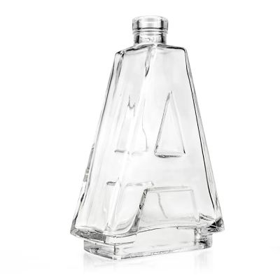 Custom logo rum gin vodka 500ml whisky clear 700ml 750ml glass bottle