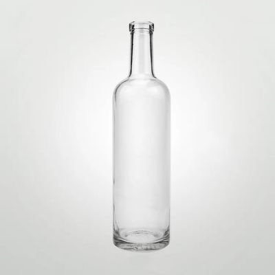 Empty Glass Liquor Spirit Bottle Vodka Whiskey Gin Bottle Super Flint Glass Bottle with Cap