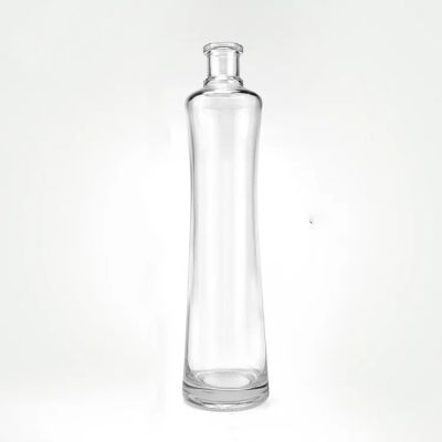 Liquor Glass Bottle 500 ml Custom Standard Size Empty Clear Super Flint Glass Bottle with wooden cap