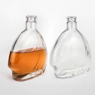 500ml Nordic Empty Rum Whisky 200ml 375ml 1L Spirit Vodka Glass Liquor Bottle with Cork