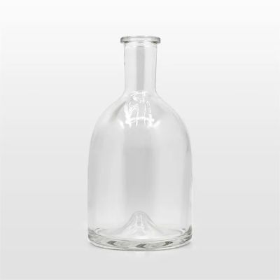 Heavy Base Empty Clear Glass Vodka Whiskey Bottles 375 ml 500 ml Super Flint Glass Liquor Spirit