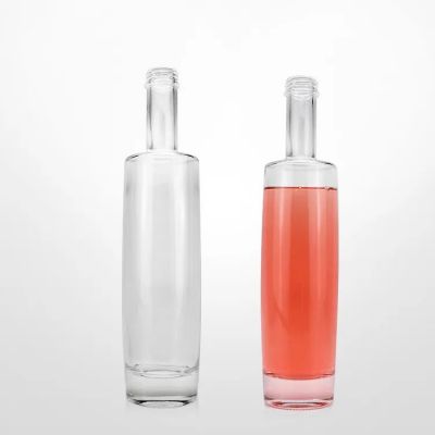Customized Vodka Brandy Whiskey Wine Bottle 500ml 700ml Glass Beverage Juice Bottle With Lid
