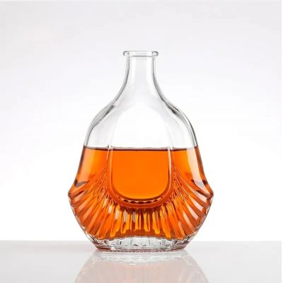 Sale Clear 375ml 500ml 750ml Empty Glass Whisky Bottle Liquor Vodka Wine Glass Bottle With Cork