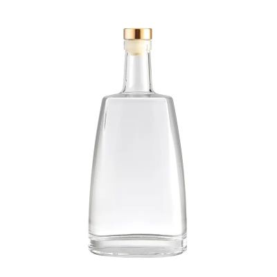 500ml 700ml Liquor Whisky Cabernet Vodka Tequila Glass Bottle With Sealed Cork