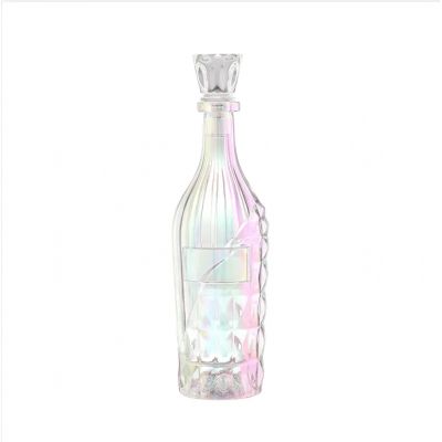 Empty luxury crystal 500ml whiskey glass bottle Vodka 750 ml Wine Glass Bottle