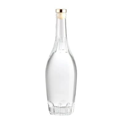 Wholesale Liquor glass Bottles Whiskey Vodka 700ml Clear wine Glass Bottles