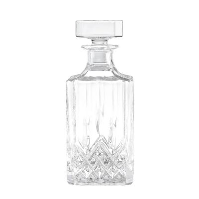 Luxury Empty Bottles 500ml 700ml Glass Bottle Transparent Wine Glass bottle
