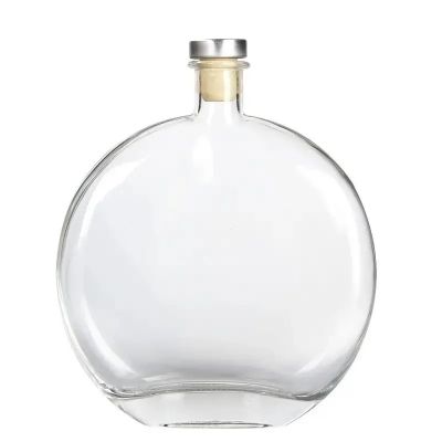 250ml 500ml Clear Distillery Glass Spirit Liquor Bottle for Vodka Whisky Rum