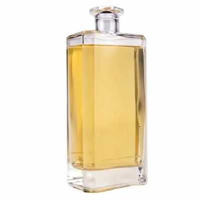750ml Wholesale Square Shape Glass Liquor Bottle Top Quality with T Cork Glass Bottle Manufacturer