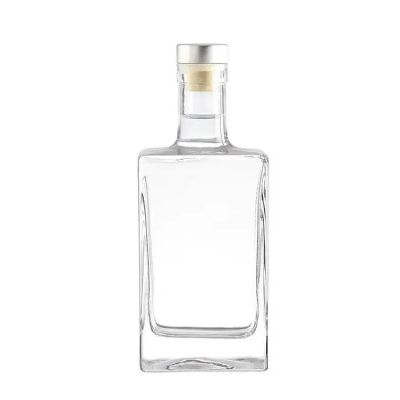 375ml 500ml 700ml Empty cheap price clear empty square Glass Wine Bottle Vodka Alcohol Whiskey Bottle Glass Liquor Bottle