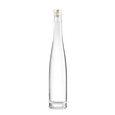 Custom round glass bottles 375ml 500ml 700ml Glass Bottle Wholesale Rum Whiskey Liquor Gin Wine Spirit with cork