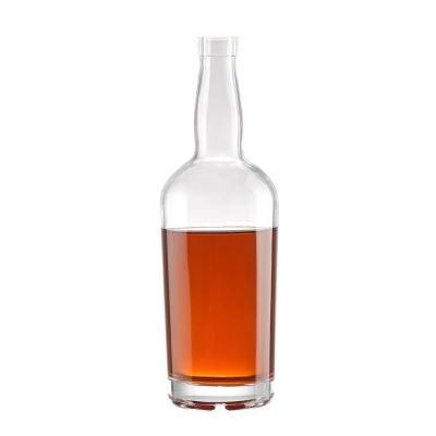 Premium empty cylinder spirit glass 750ml whisky vodka liquor bottle frosting wine glass bottle wholesale