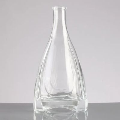 Customizable 750ml transparent glass whiskey vodka tequila bottle