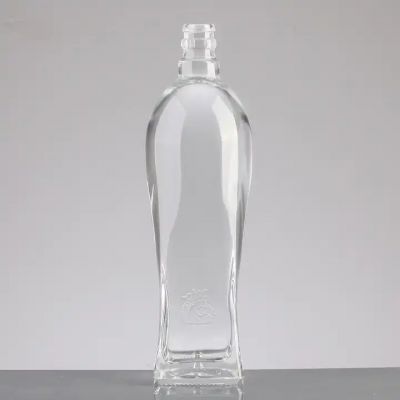 factory oil sauce cold pressed beverage juice glass bottle clear thick bottom 500ml beer glass bottle with steel swing top 16oz