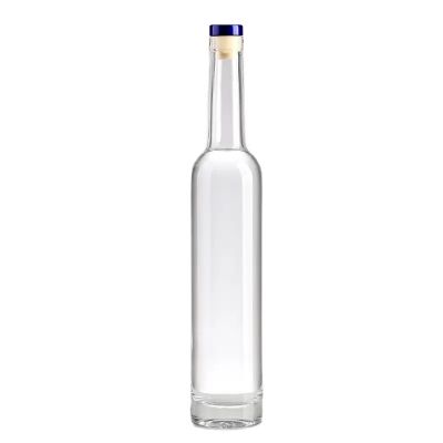 Display Retail Liquor Bottle 580g 500ML Empty Clear Vodka Glass Bottle With Cap