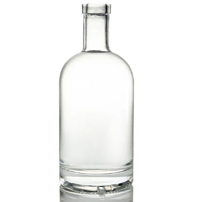 Empty rum glass bottle 750ml rum bottle custom vodka glass bottle