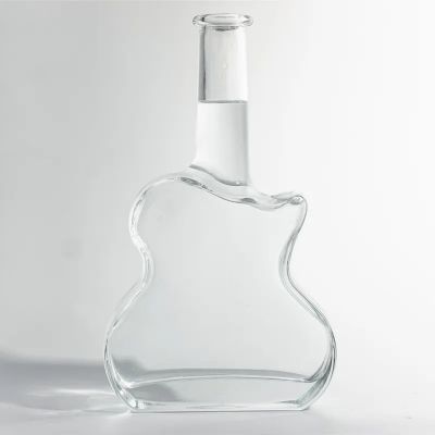 Violin shaped glass bottles for whiskey brandy rum gin liquor