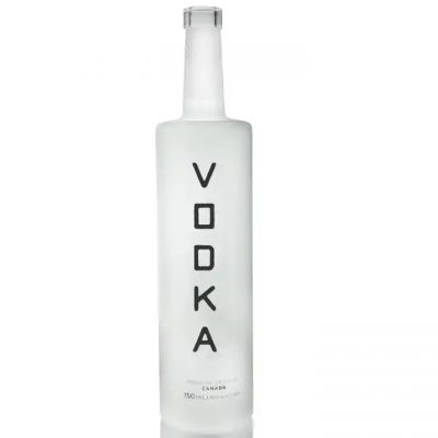 Custom Premium Glass Bottles With Logo Printing Frosting Bottles For Vodka Spirits