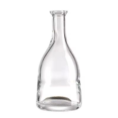 Factory price high quality elegant long neck empty glass wine bottle new design transparent glass wine bottle with cork