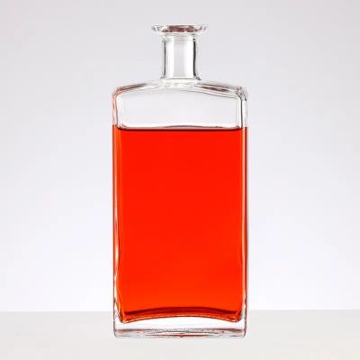 small glass bottle 100ml 200ml 375ml whisky vodka glass bottle with cork stopper
