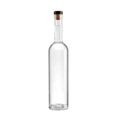 Fashionable Luxury Exquisite 375ml 500ml 700ml 750ml 1000ml Champagne Alcoholic Beverage Whiskey Glass Bottle With Cork