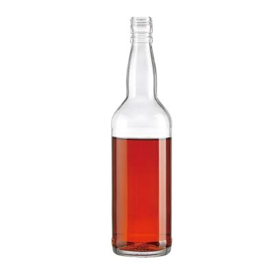 Whisky Vodka Tequila Bottle 750ml Glass Bottles For Alcoholic Beverages Custom Wine Transparent