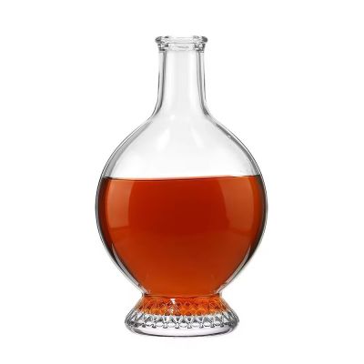 China Supplier Premium 750ml Super Flint Glass Liquor Glass Bottle for Vodka Brandy Whiskey in Bulk