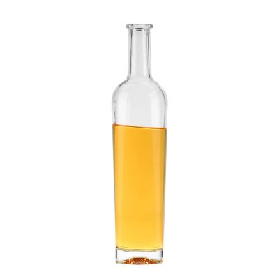 Hot sale 700ml 750ml gin chilled vodka transparent glass bottle empty vodka alcohol glass bottle
