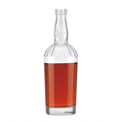 China Supplier Wholesale Glass Bottle 500ml Screw Neck Super Flint Glass Bottle for Liquor Brandy