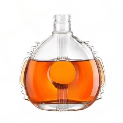 Premium Manufacturer: 700ml Bottle Glass Brandy Decanter with Wine Bottle Cork Stopper for Spirits Decanter Bottles