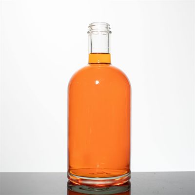 700ml Vodka Spirits Liquor Whiskey Tequila Square Custom Logo Glass Bottle Customized Beverage Clear Cork Rum Decal 750ml