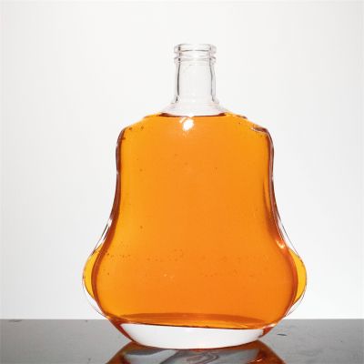 700ml 750ml Clear Rum Glass Bottle With Cork Spirits Alcohol Liquor Bottle for Wine Whisky Vodka
