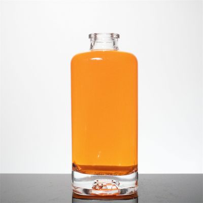 Customize cheap price 700ml square rum bottle HKG rum glass bottles for sale