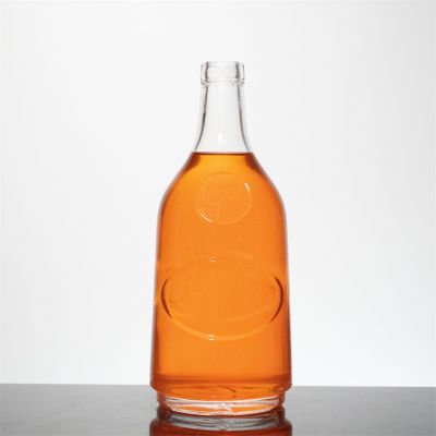 750ML empty glass stretch Nordic bottle screw top wholesale spirits glass bottle