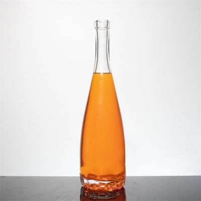 Hot sale 750ml frosted glass bottle 750ml square glass bottle wholesale liquor glass bottle
