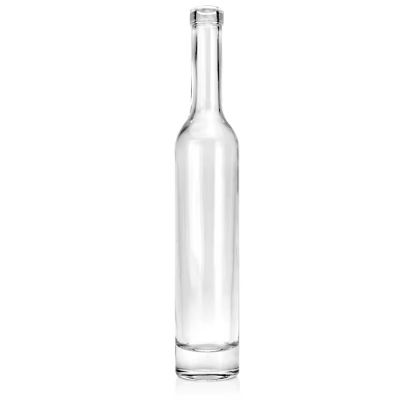 Flask Shaped 100ml 200ml 250ml 350ml Flat Whiskey Liquor Bottle Glass Alcohol Spirits Bottle for Bar Wedding
