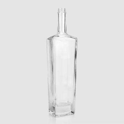 Custom Empty Vodka Whiskey Wine Glass Liquor Bottle With Lid