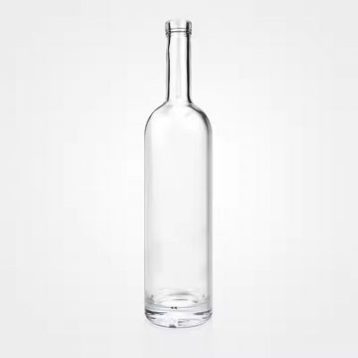 Beautiful clear whiskey tequila cork empty special custom vodka glass bottle 700ml