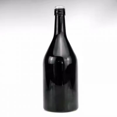 Liquor Drink Gin Wine Whiskey Glass Bottle 75cl 70cl Black Glass Wine Bottle High Quality 750ml 700ml Spirit Glass Bottle